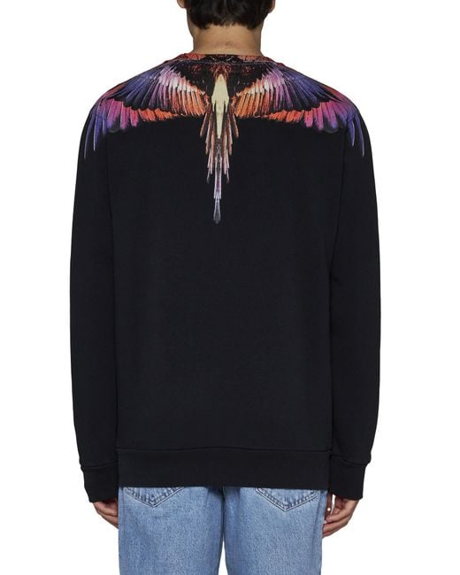 Marcelo Burlon Blue County Of Milan Icon Wings Crewneck Sweatshirt for men