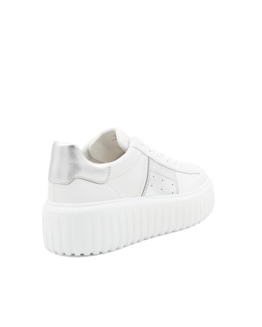 Hogan White Panelled Low-Top Sneakers