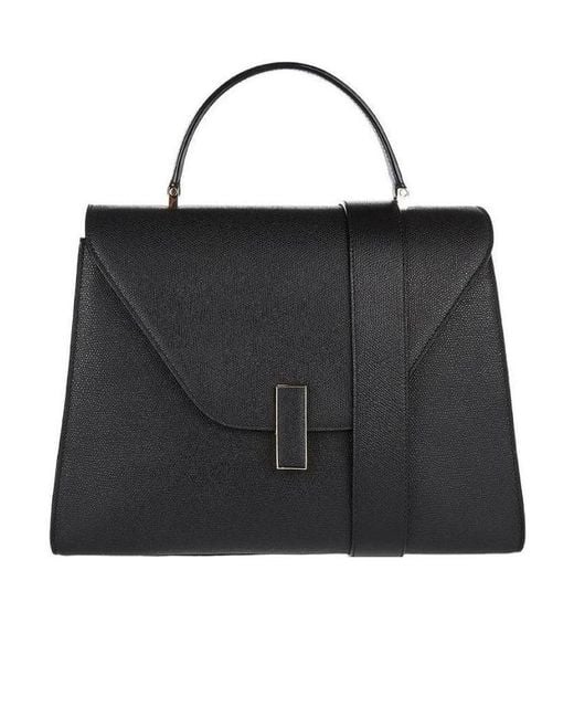 Valextra Black Oversized Envelope Tote