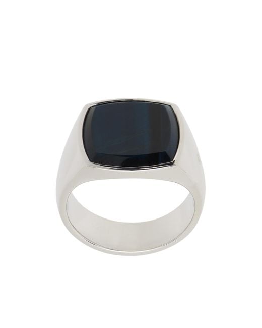 Tom Wood White Cushion Ring for men