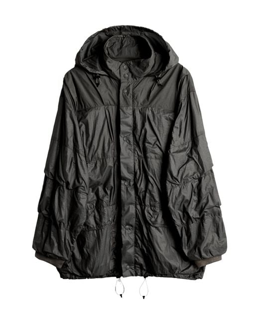 Our Legacy Black Exhale Panelled Puffer Jacket for men