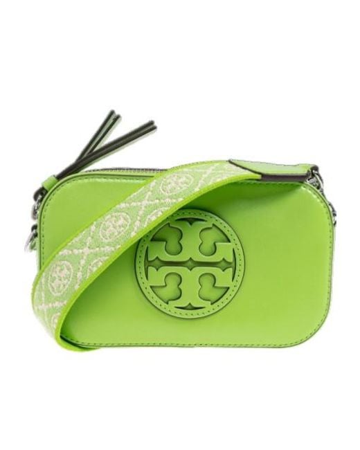 Tory Burch Green Mini Miller Cross Body Bag