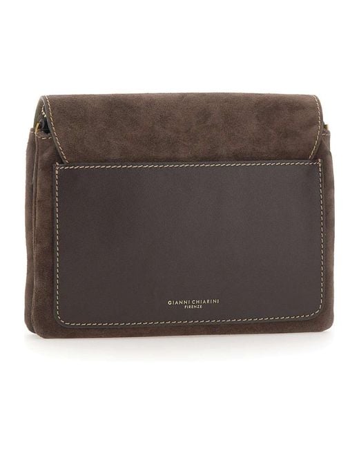 Gianni Chiarini Brown Flap Pocket Shoulder Bag