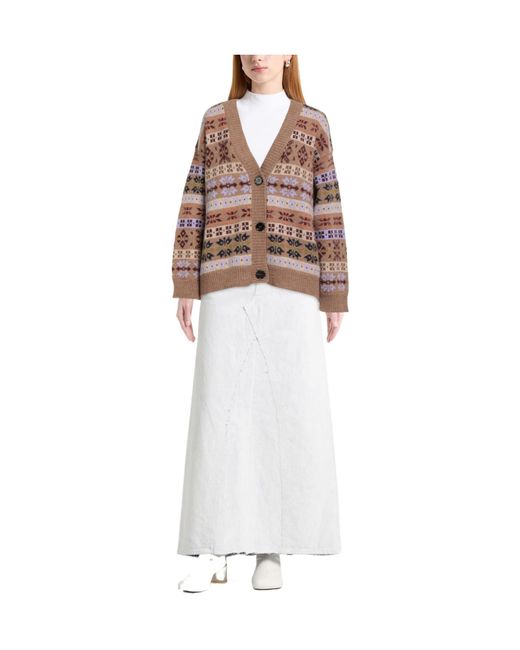 Weekend by Maxmara Brown Thick Knitted Cardigan