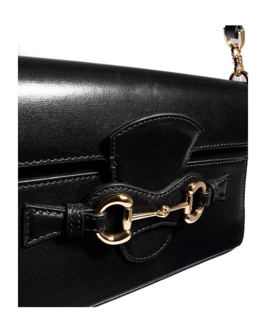 Gucci Black Horsebit Duomo Small Top Handle Bag