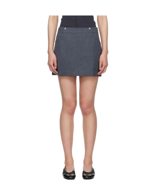 Paloma Wool Blue Rivet Skirt