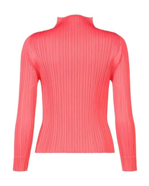 Pleats Please Issey Miyake Pink Pleats Please Issey Miyake Monthly Colors March Shirt