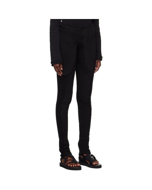 OTTOLINGER Black Deconstructed Trousers