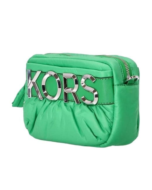 Michael Kors Green Michael Torebka Logo Plaque Crossbody Bag