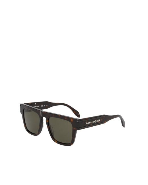 McQueen Multicolor Tortoiseshell Logo Sunglasses for men