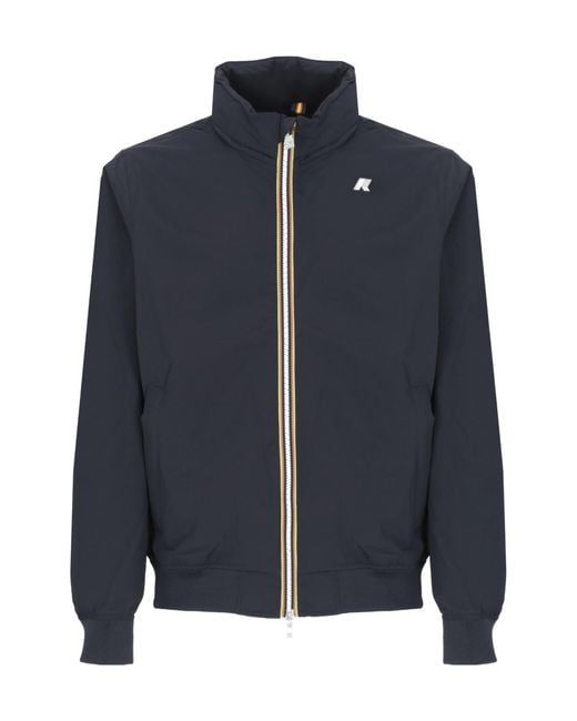K-Way Blue Zip-Up Jacket for men
