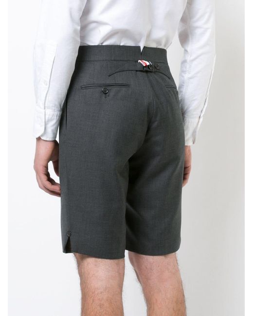 Thom Browne Gray Classic Backstrap Shorts for men
