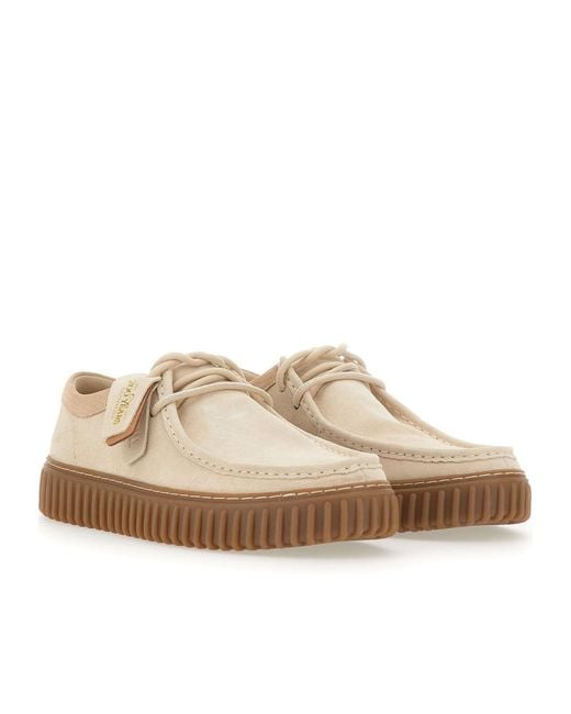 Clarks Natural Torhill Lo Lace-Up Shoes for men