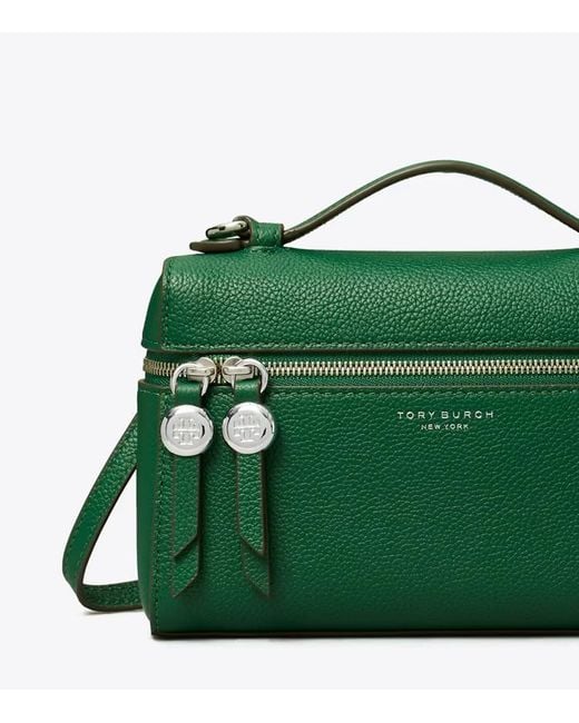 Tory Burch Green Romy Slim Top Handle Bag