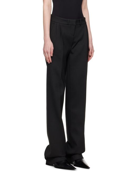 Coperni Black Straight-Leg Tailored Trousers