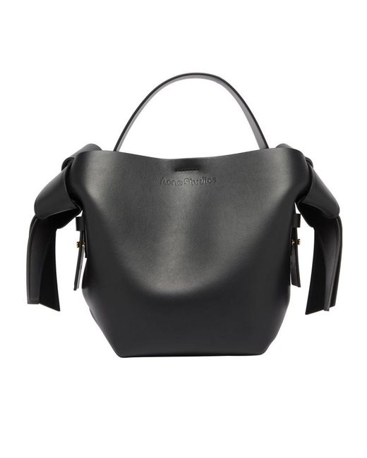 Acne Black Logo Shoulder Bag