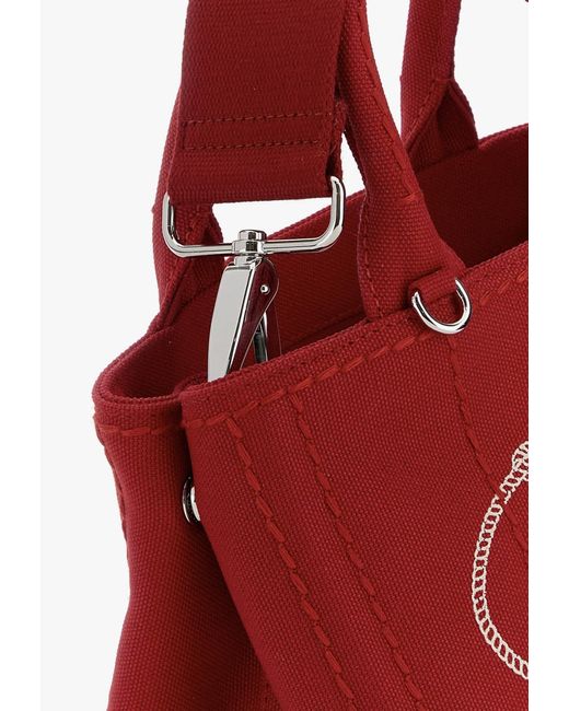 Prada Red Jardinière Tote Bag