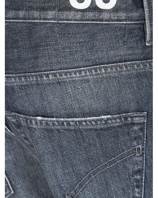 Dondup Blue Brighton Distressed Carrot Jeans for men