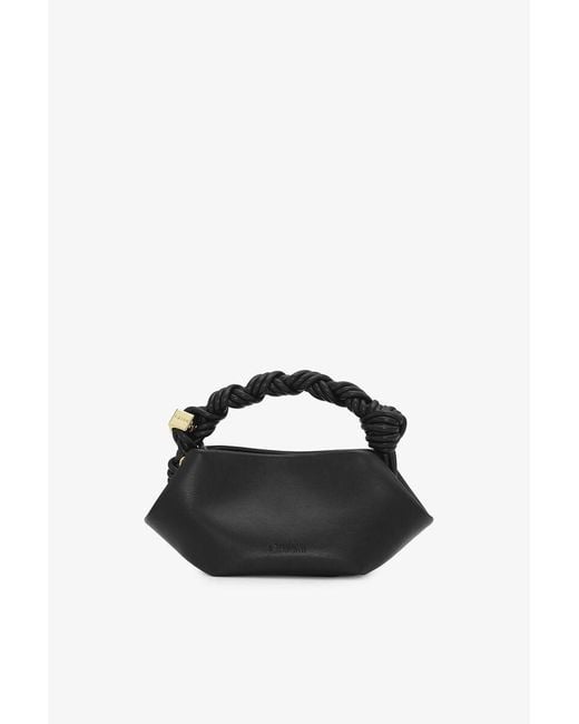 Ganni Black Mini Bou Tote Bag
