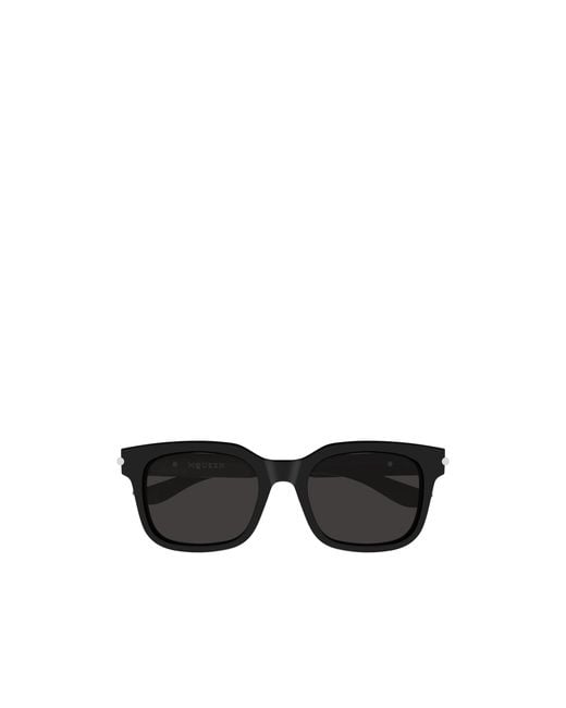 McQueen Blue Eyewear Square Frame Sunglasses for men