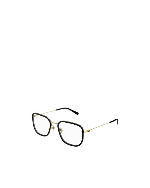Gucci White Eyewear Square Frame Glasses for men