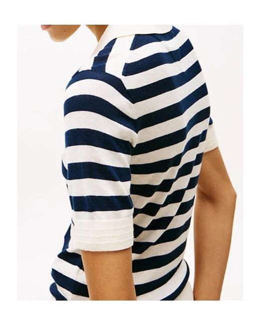 Tommy Hilfiger Blue Striped Polo Shirt