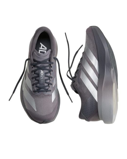Adidas Gray Round-Toe Sneakers for men