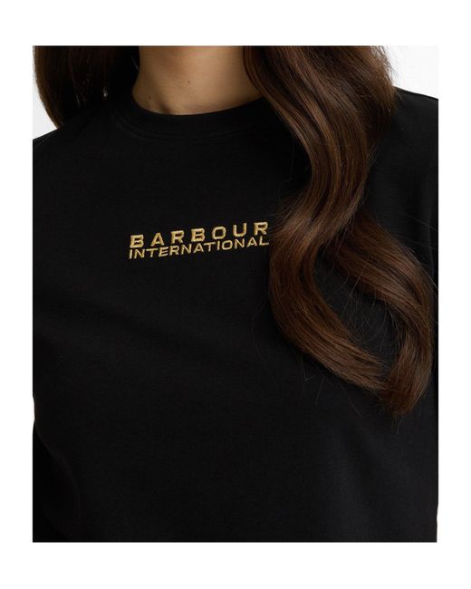 Barbour Black Logo-Detail T-Shirt