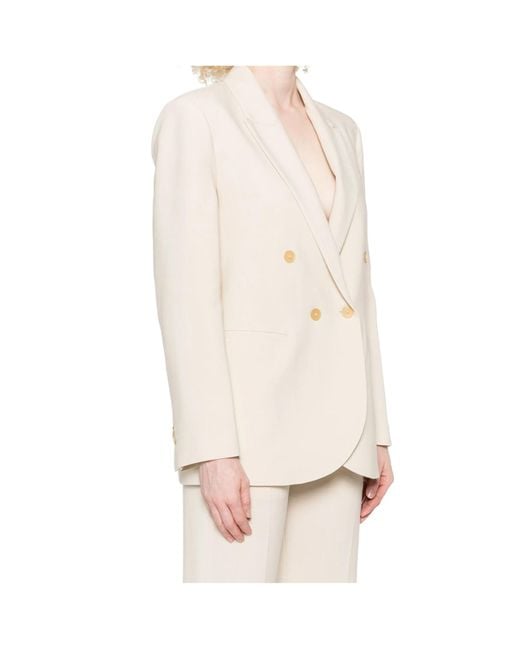 Forte_forte Natural Double-Breasted Blazer