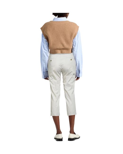Weekend by Maxmara White Straight-Leg Trousers