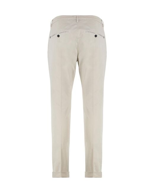 Dondup Gray Gaubert Cotton Slacks for men