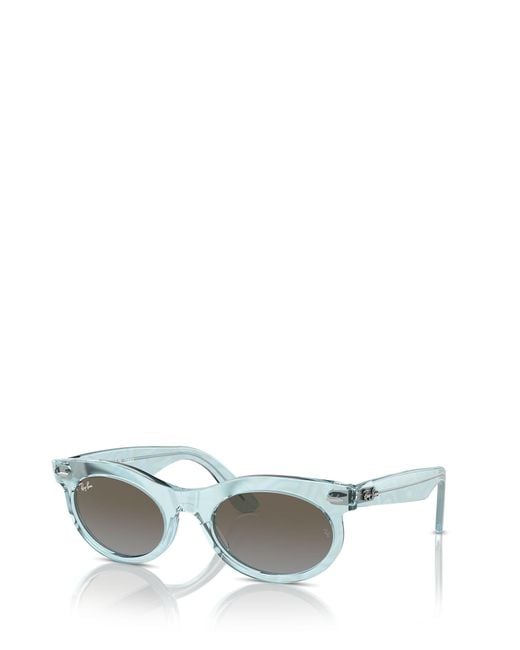 Ray-Ban Gray Wayfarer Oval Sunglasses for men