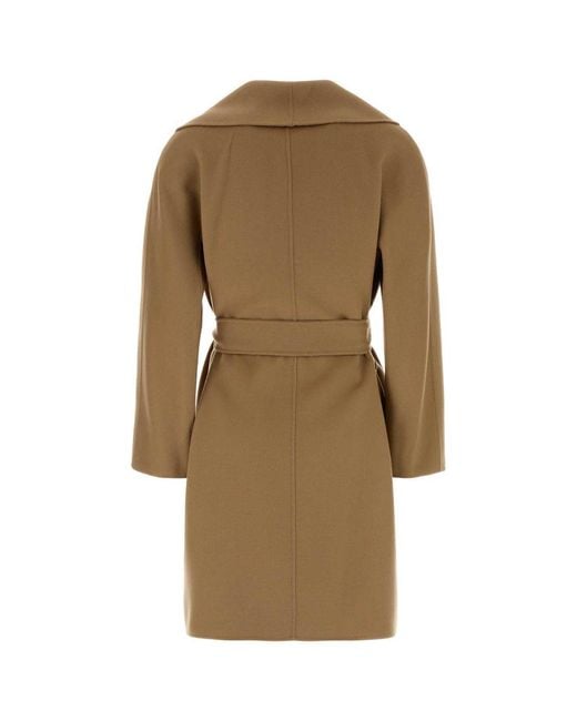Max Mara Natural Long Sleeve Coat