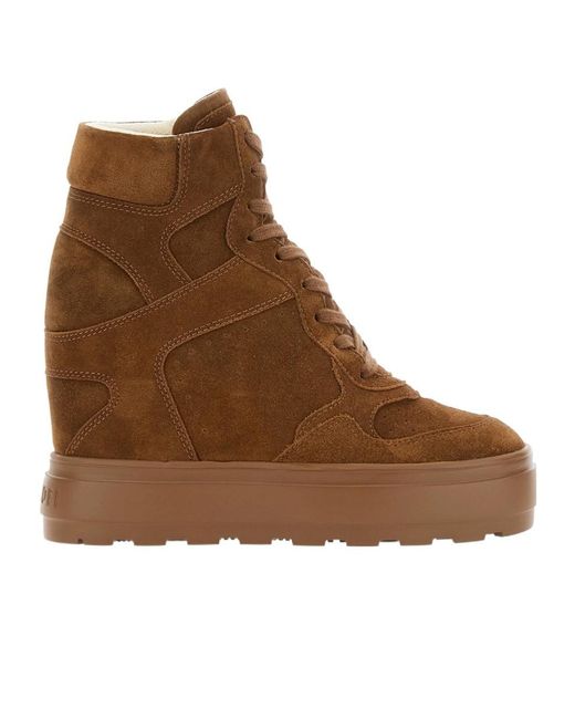 Casadei Brown High Top Sneakers