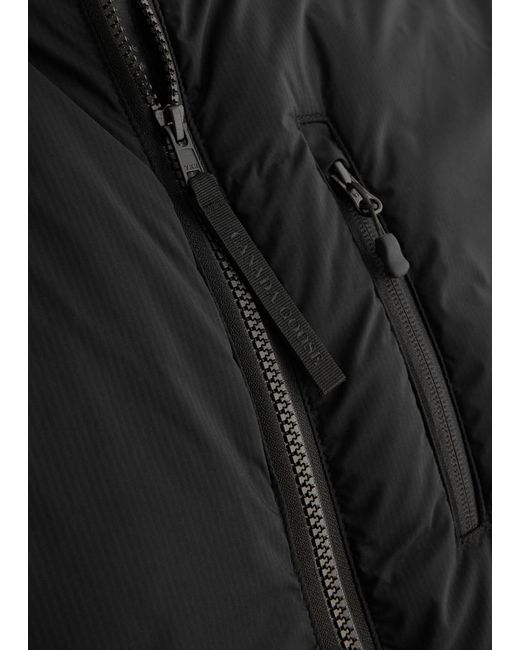 Canada Goose Black Lodge Hooded Ripstop Shell Jacket for men
