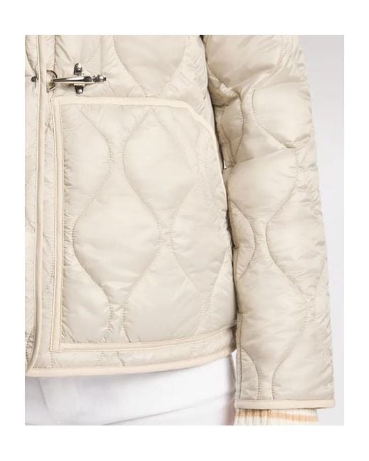 Fay Natural 3 Ganci Quilted Jacket