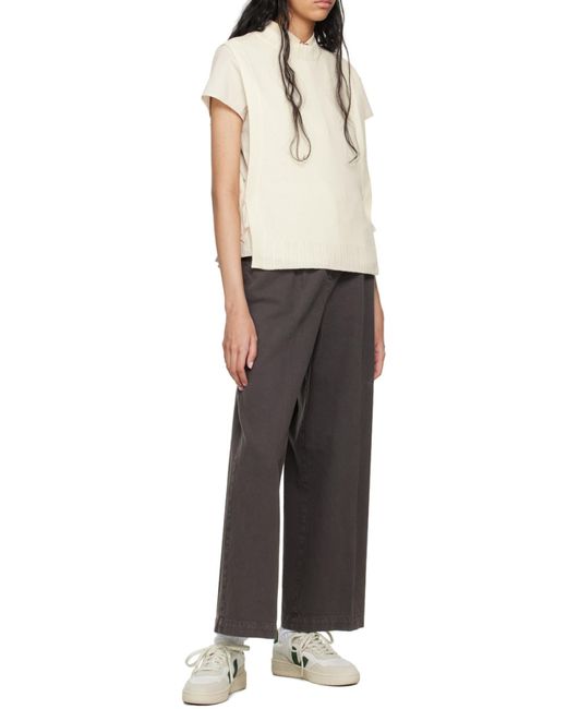 A.P.C. White Crewneck Knitted Vest