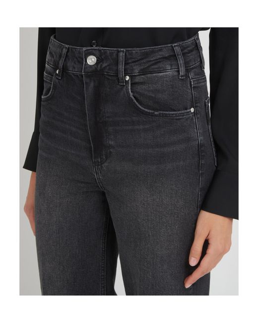 PAIGE Gray Wide Leg Jeans