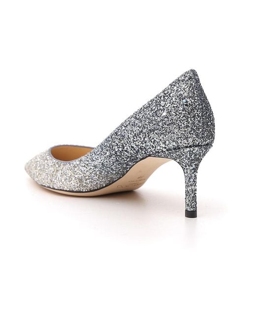 Jimmy Choo White Romy60 Pointed Heels