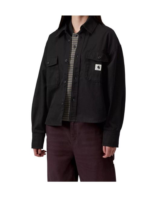 Carhartt Black Buttoned Patch-Pocket Shirt