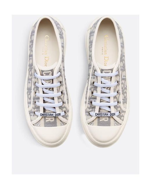 Dior White Walk'N' Low-Cut Casual Sneakers
