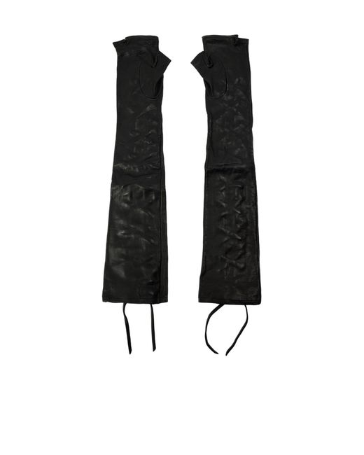 Gucci Black Fingerless Gloves