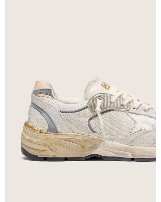 Golden Goose Deluxe Brand White Dad Star Lace-Up Sneakers for men