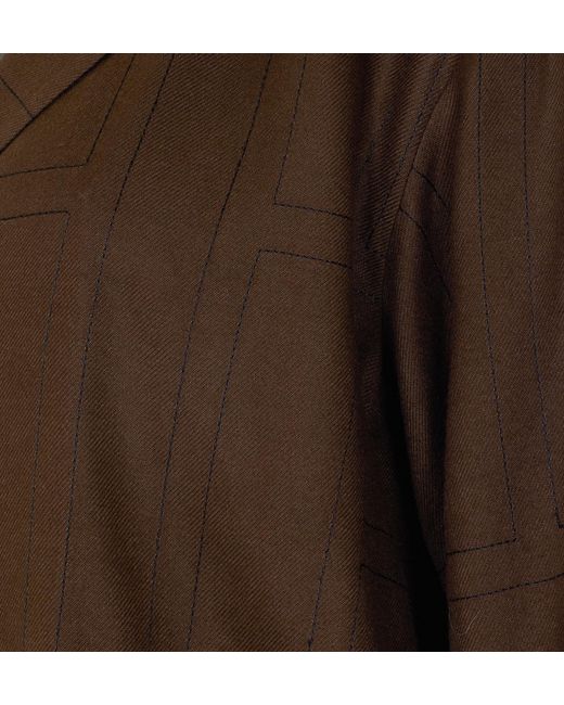 Totême Brown Totême Long Sleeved Buttoned Shirt