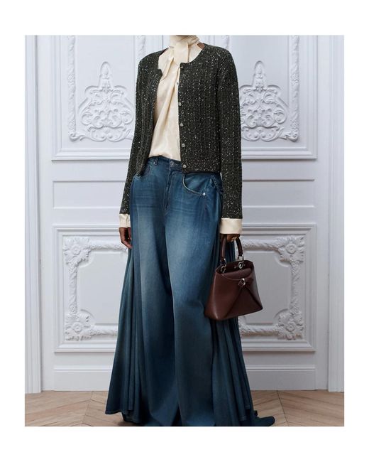 Dior Black Christian Sequinned Tweed Embroidered Cardigan