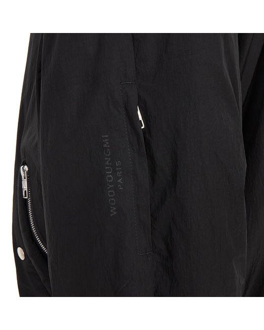 Wooyoungmi Black Padded Hood Jacket for men