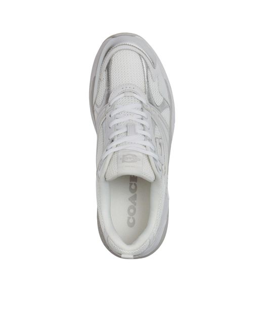 COACH White Mesh Sneakers for men