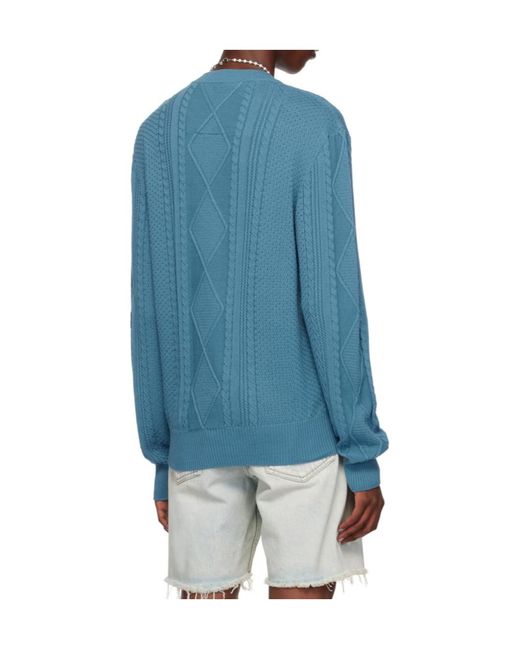 Givenchy Blue 4G Cotton Jumper for men