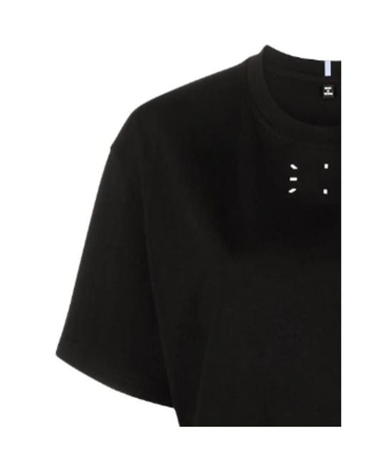 McQ Alexander McQueen Black Logo Print T-Shirt Dress