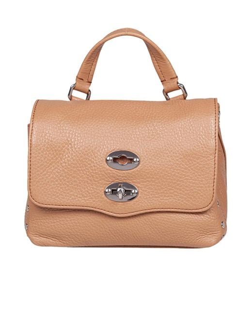 Zanellato Natural Postina Twist Lock Small Tote Bag